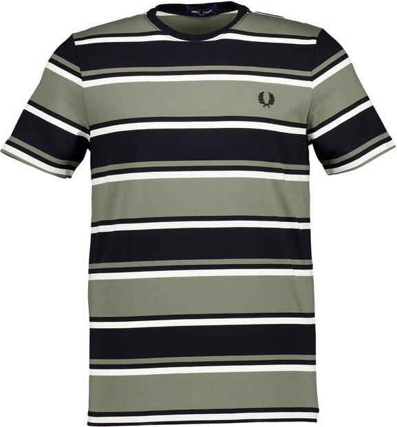 Fred Perry Herren T-Shirt grün gestreift