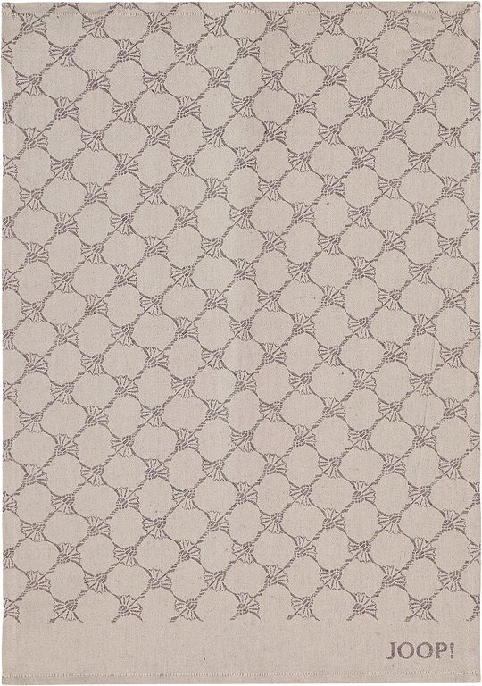 JOOP! Herren Geschirrtuch grau Gemustert