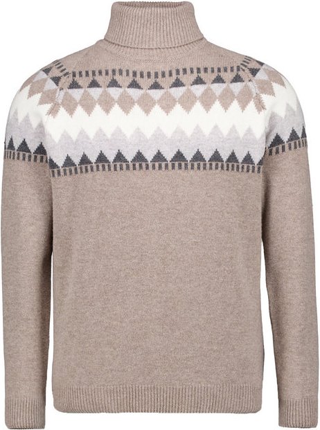 RAGMAN Herren Rollkragenpullover beige unifarben
