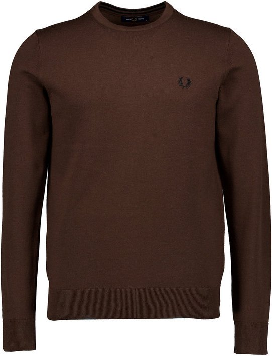 Thumbnail - Fred Perry Herren Pullover braun unifarben