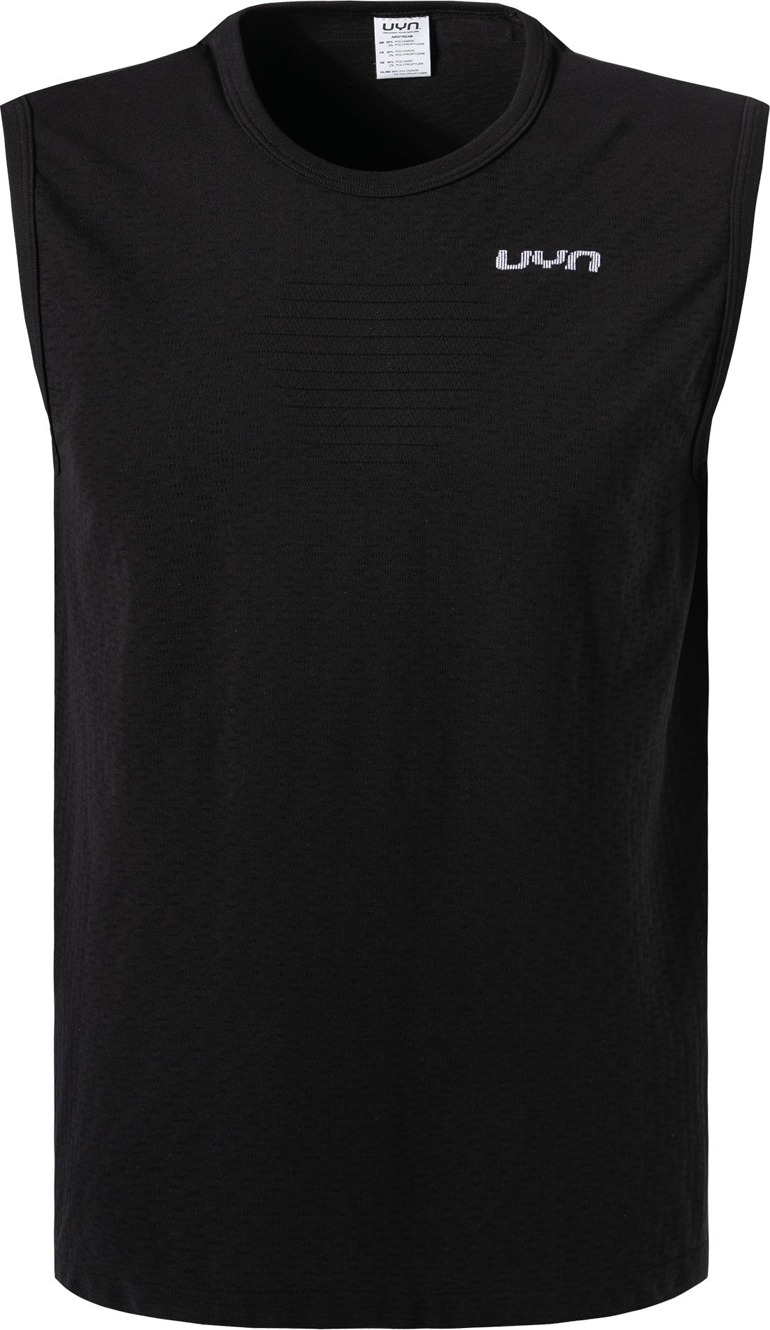 Thumbnail - UYN Herren Funktionsshirt schwarz Mikrofaser/Funktion unifarben Comfort Fit