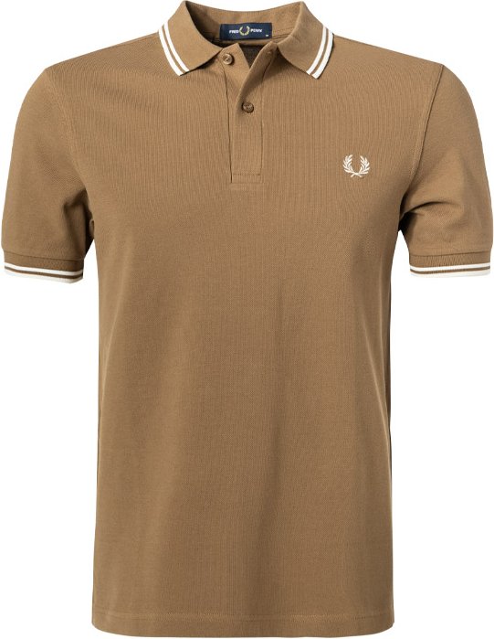 Thumbnail - Fred Perry Herren Polo-Shirt braun