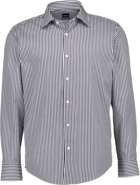 BOSS Black Herren Hemd blau gestreift