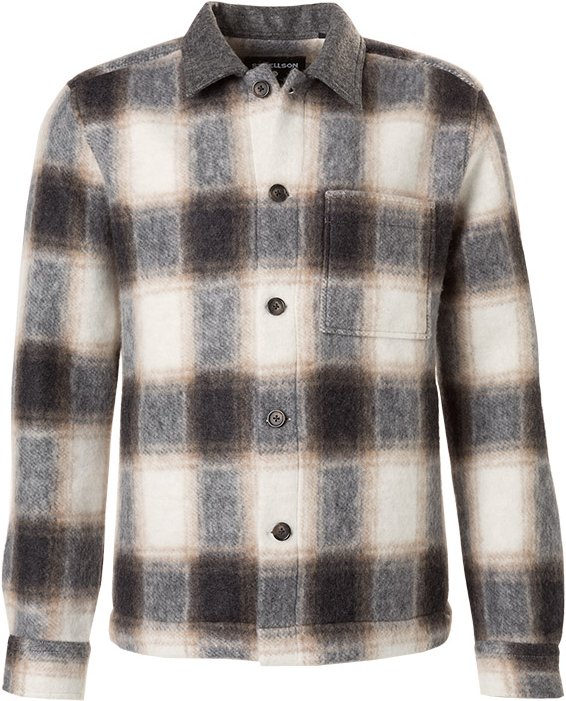 Strellson Herren Hemd grau kariert