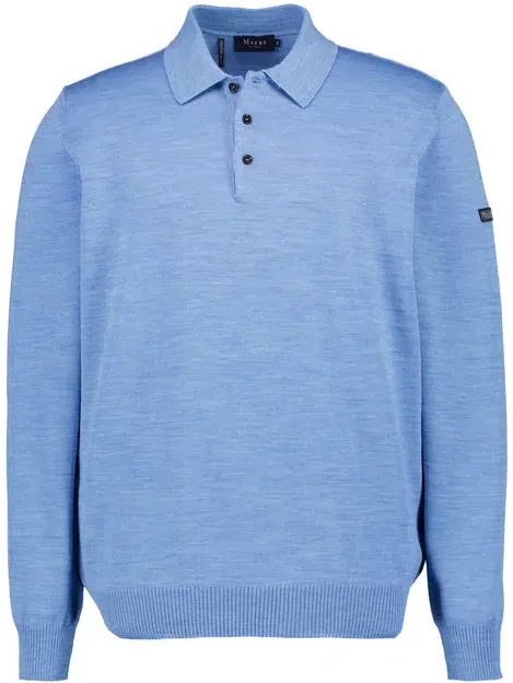 MAERZ Muenchen Herren Pullover blau unifarben