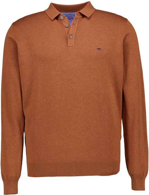 Fynch-Hatton Herren Pullover braun unifarben