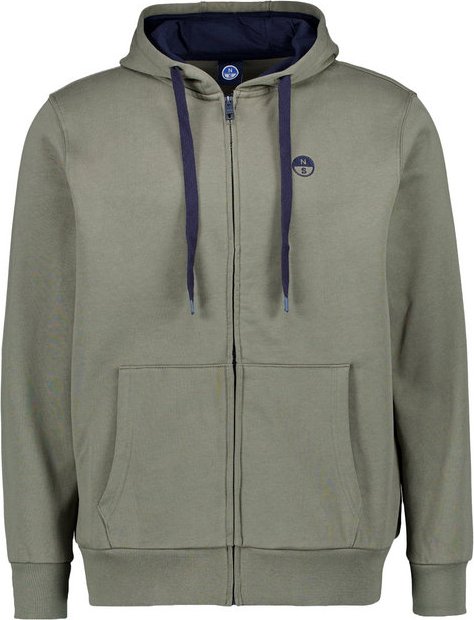 Thumbnail - NORTH SAILS Herren Sweatjacke grün unifarben