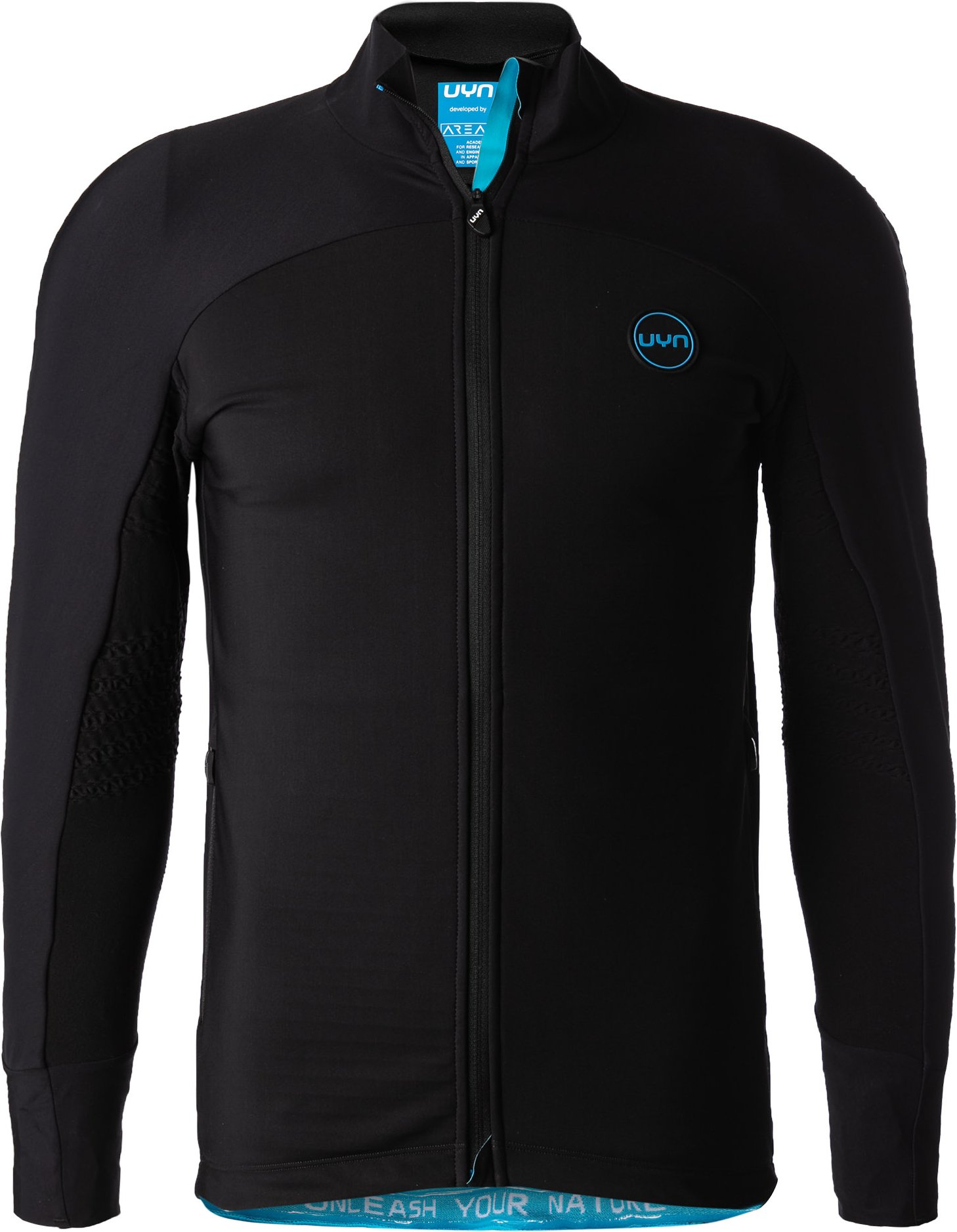 Thumbnail - UYN Herren Funktionsjacke schwarz Mikrofaser/Funktion unifarben