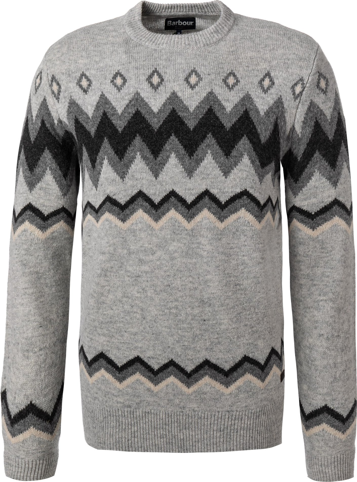 Thumbnail - Barbour Herren Pullover grau gemustert