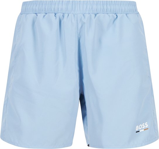 BOSS Black Herren Bademoden blau unifarben