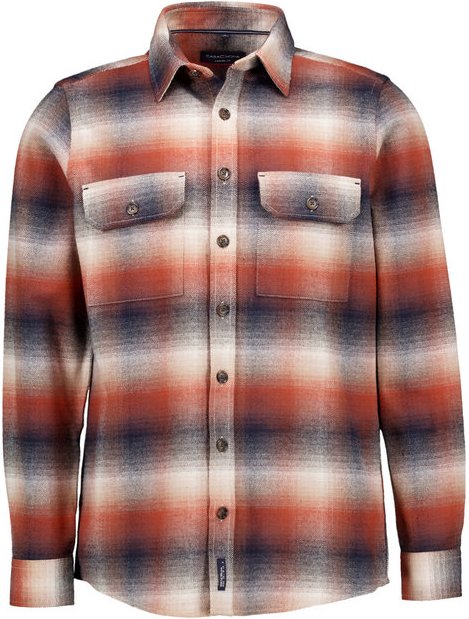 CasaModa Herren Overshirt orange kariert