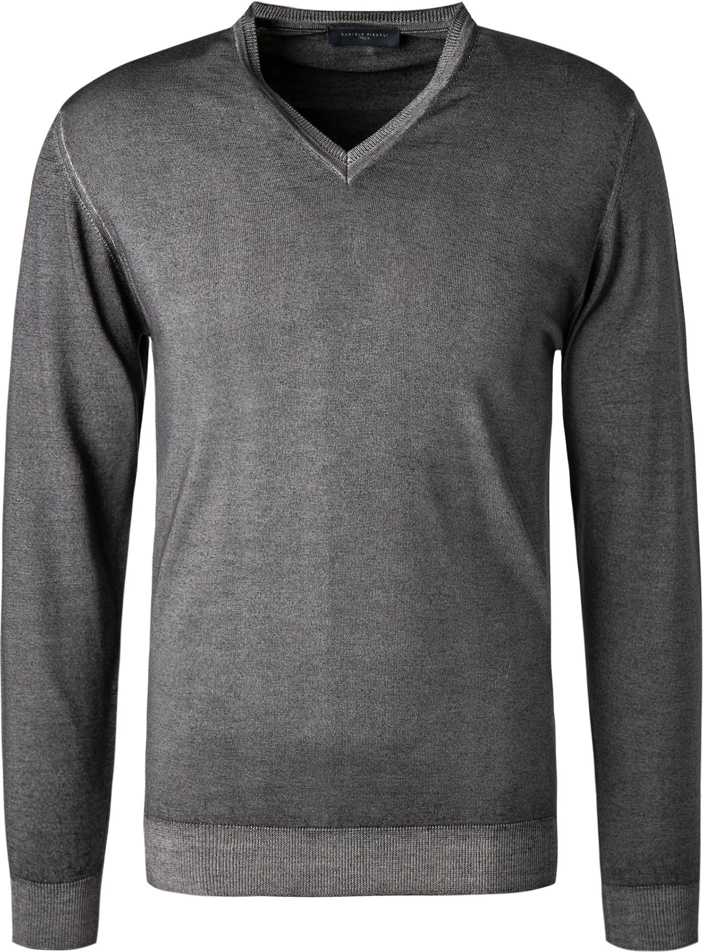 Thumbnail - DANIELE FIESOLI Herren Pullover grau unifarben