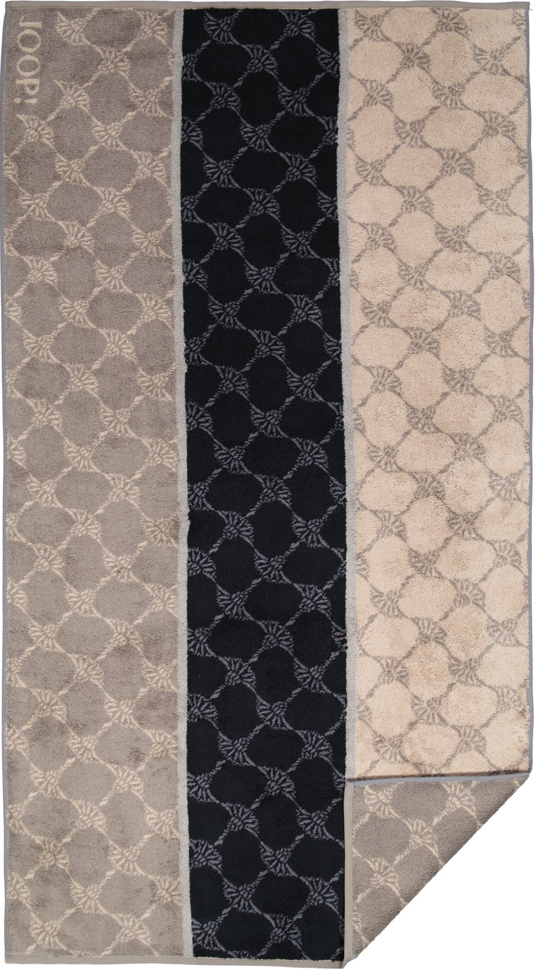 Thumbnail - JOOP! Herren Duschtuch grau Baumwolle & Mix Gemustert