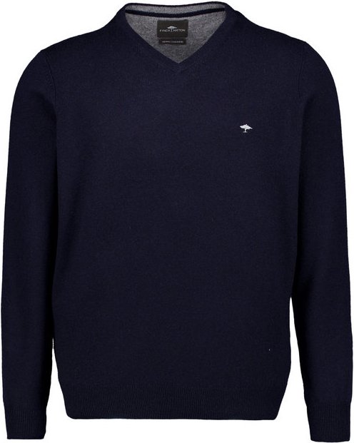 Fynch-Hatton Herren Pullover blau unifarben