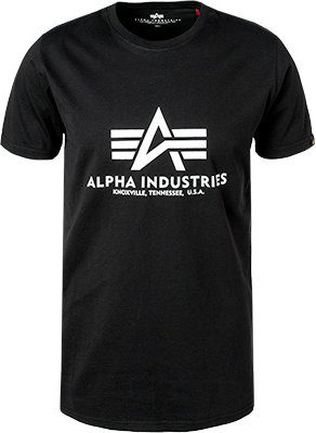 ALPHA INDUSTRIES Herren T-Shirt schwarz