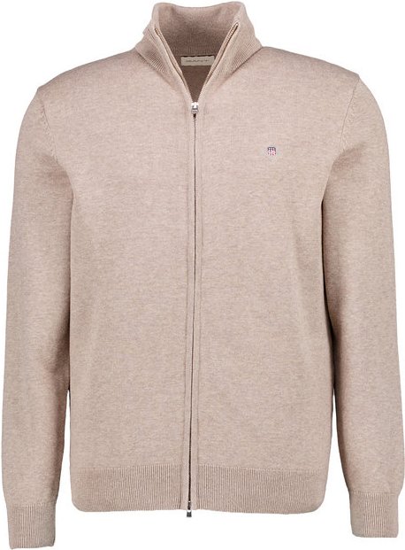 Gant Herren Cardigan beige unifarben