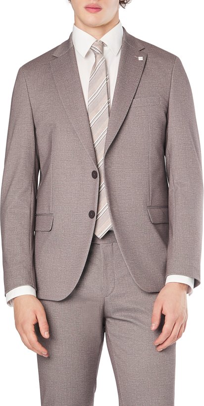 Thumbnail - DIGEL Herren Sakko beige meliert Slim Fit