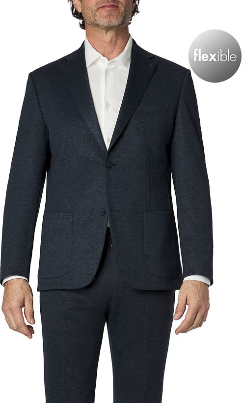 Thumbnail - ROY ROBSON Herren Sakko blau meliert