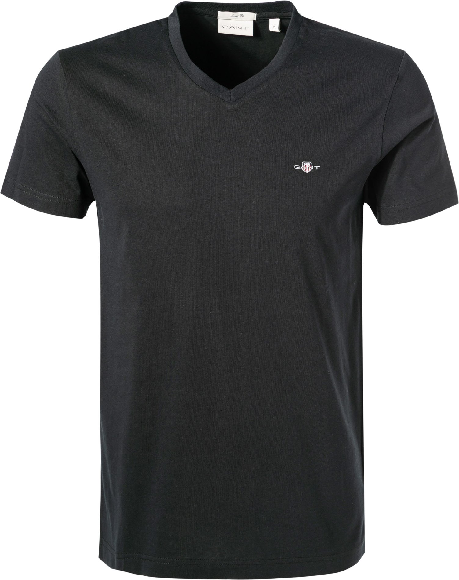 Thumbnail - Gant Herren T-Shirt schwarz Slim Fit