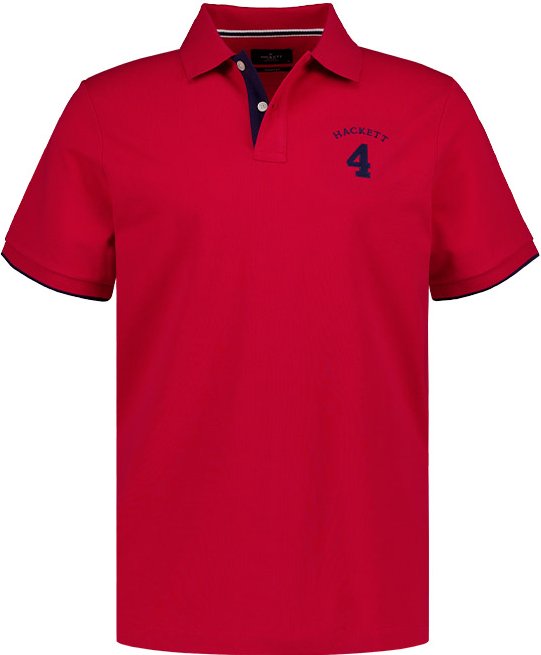 HACKETT Herren Polo-Shirt rot Classic Fit