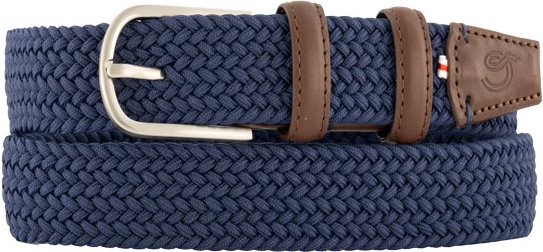 LA BOUCLE Herren Gürtel blau Textil