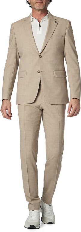 KARL LAGERFELD Herren Anzug beige meliert