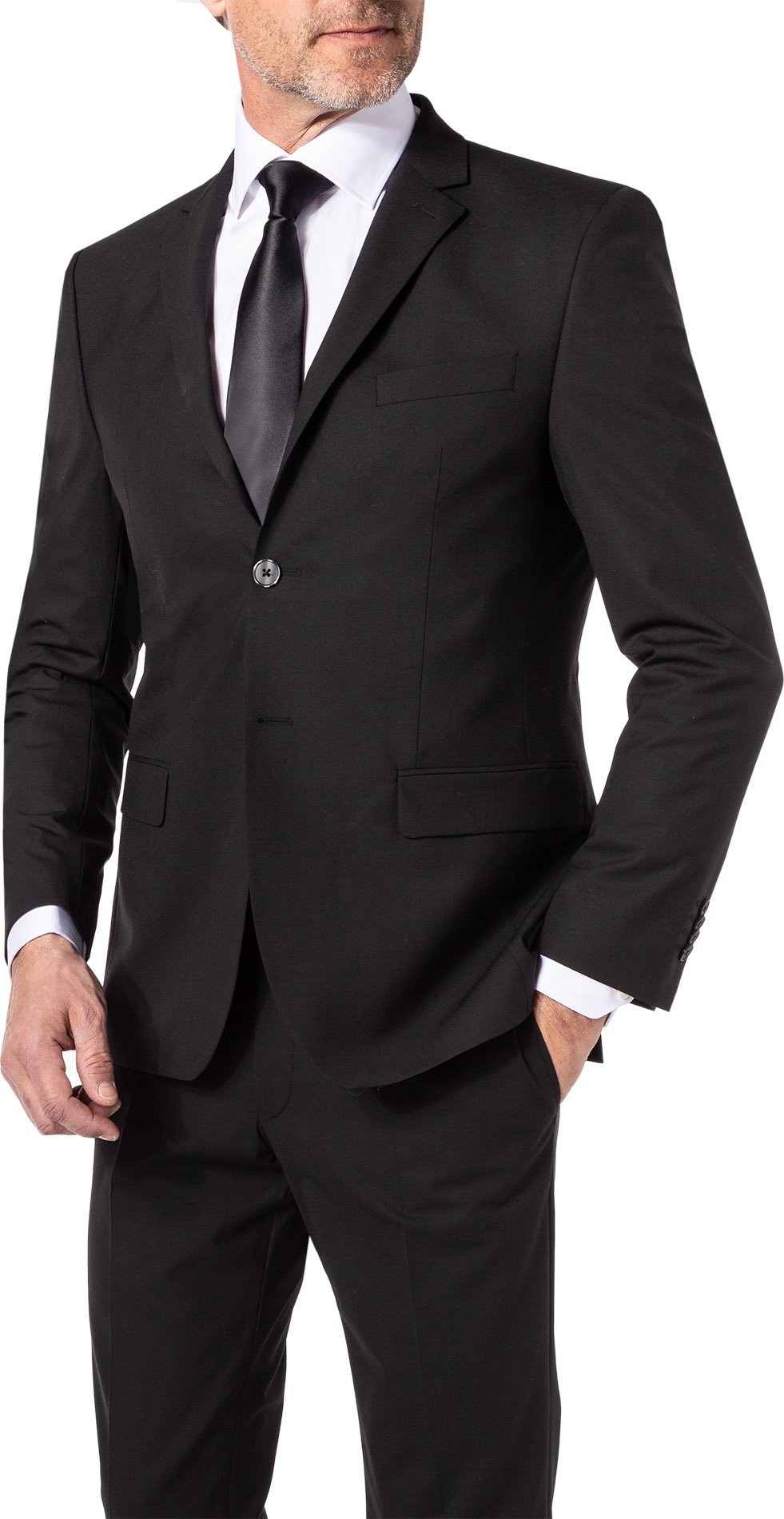 HECHTER PARIS Herren Sakko schwarz