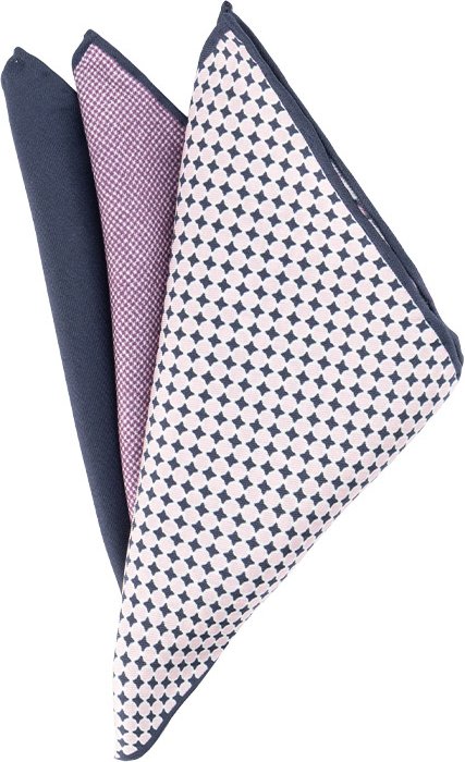 OLYMP Herren Einstecktuch rosa Seide Gemustert