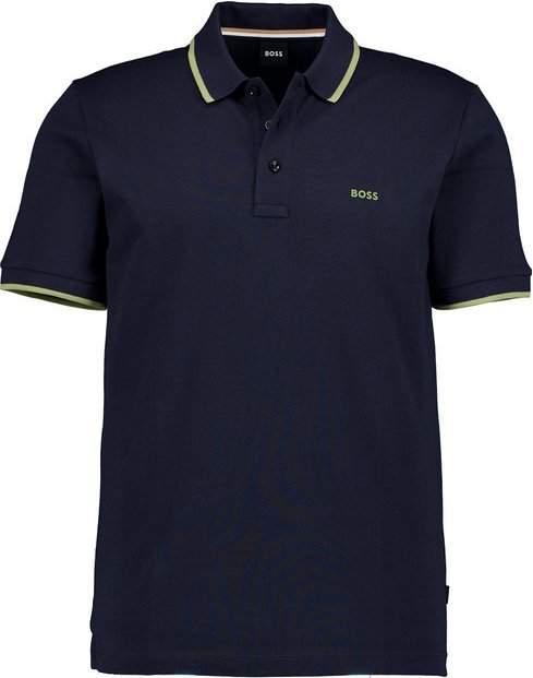 BOSS Black Herren Polo-Shirt blau