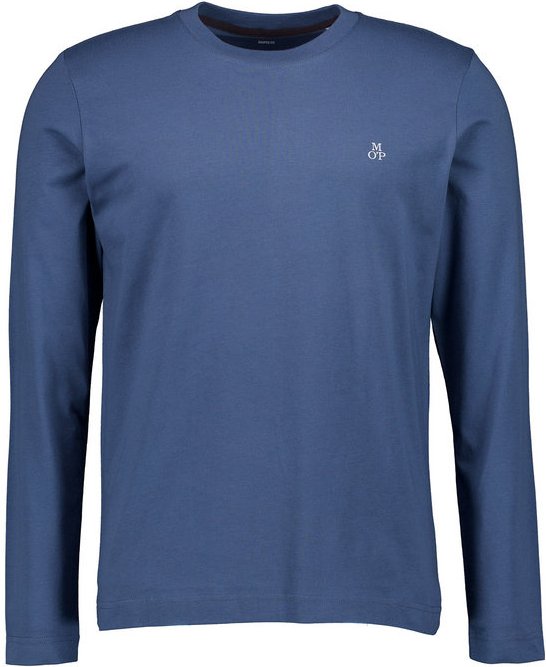 Marc O'Polo Herren Longsleeve blau meliert