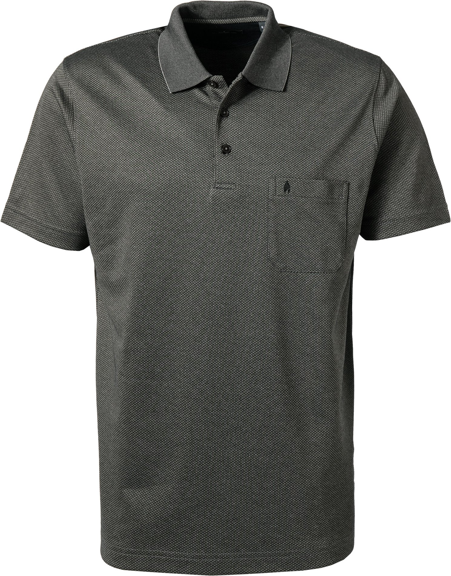Thumbnail - RAGMAN Herren Polo-Shirt grau meliert