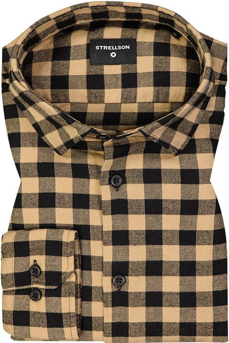 Thumbnail - Strellson Herren Hemd beige kariert
