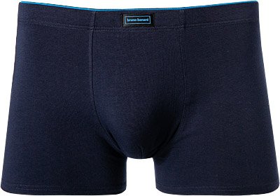 bruno banani Herren Shorts blau Baumwolle & Mix unifarben