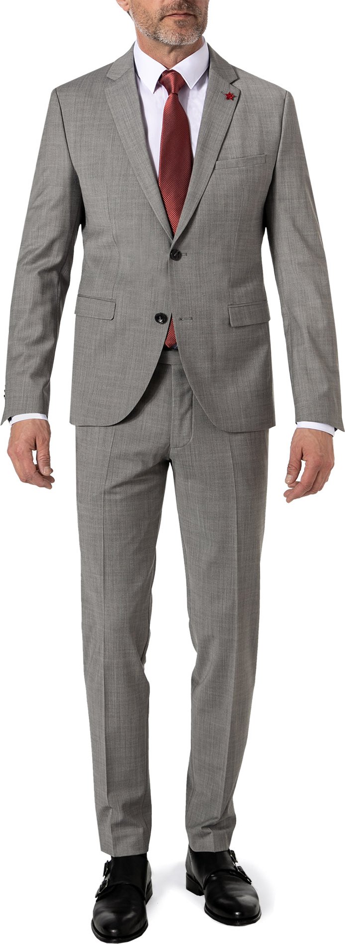 CINQUE Herren Anzug grau meliert