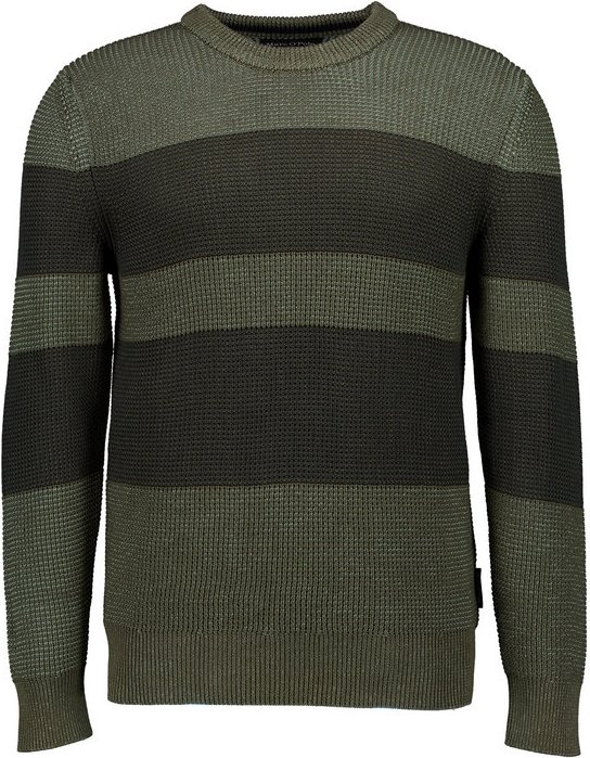 Marc O'Polo Herren Pullover grün Gestreift