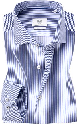 ETERNA Herren Hemd blau gestreift Slim Fit
