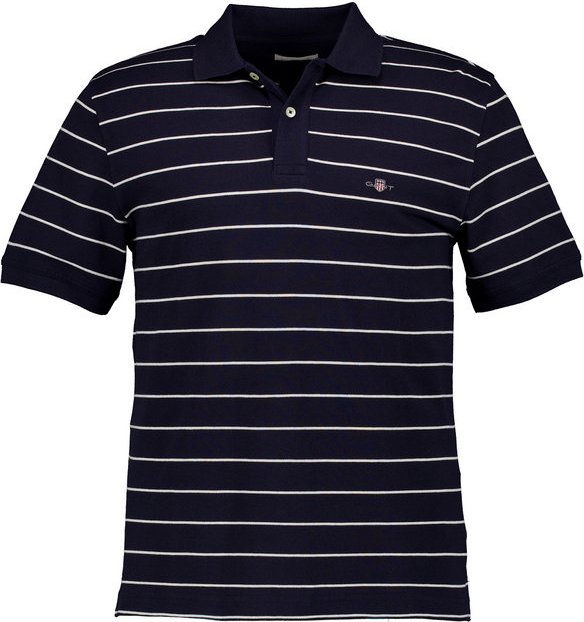 Thumbnail - Gant Herren Polo-Shirt blau gestreift