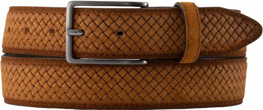 Thumbnail - Lindenmann Herren Gürtel braun Veloursleder