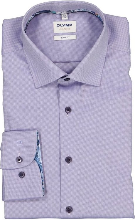 OLYMP Herren Hemden violett