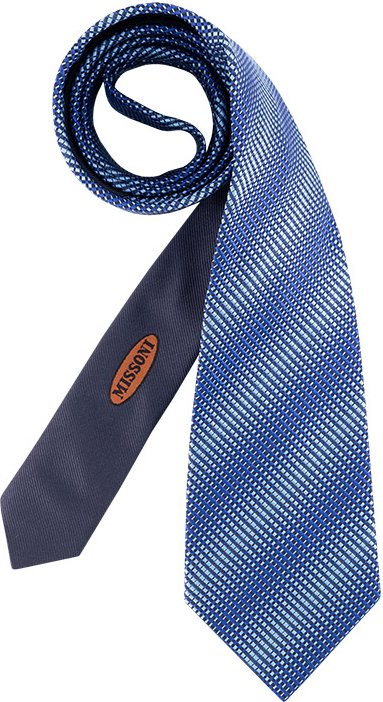 MISSONI Herren Krawatten blau unifarben