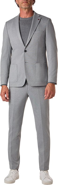 ROY ROBSON Herren Anzug grau meliert Slim Fit