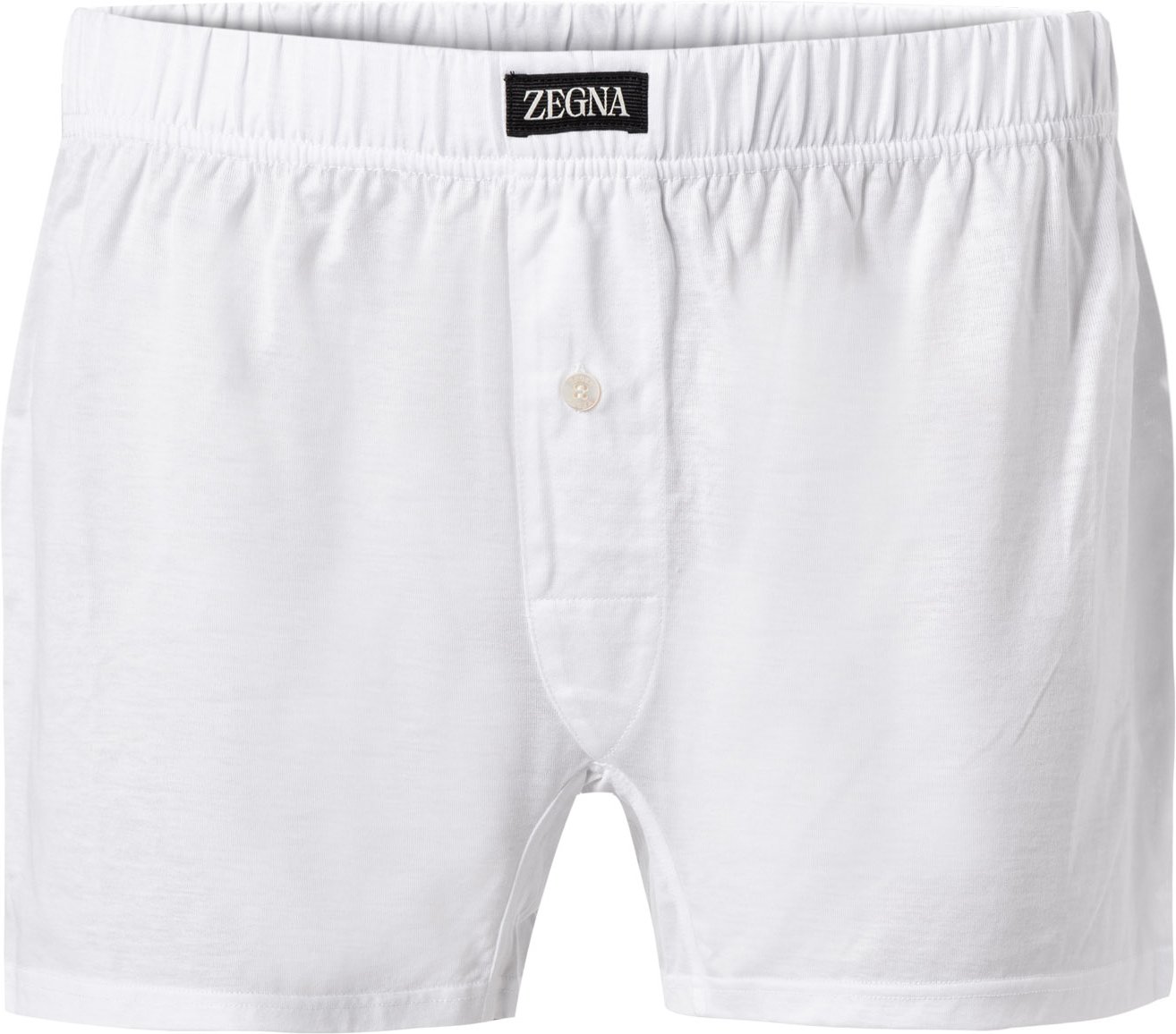 Thumbnail - Ermenegildo Zegna Herren Boxershorts weiß Reine Baumwolle unifarben