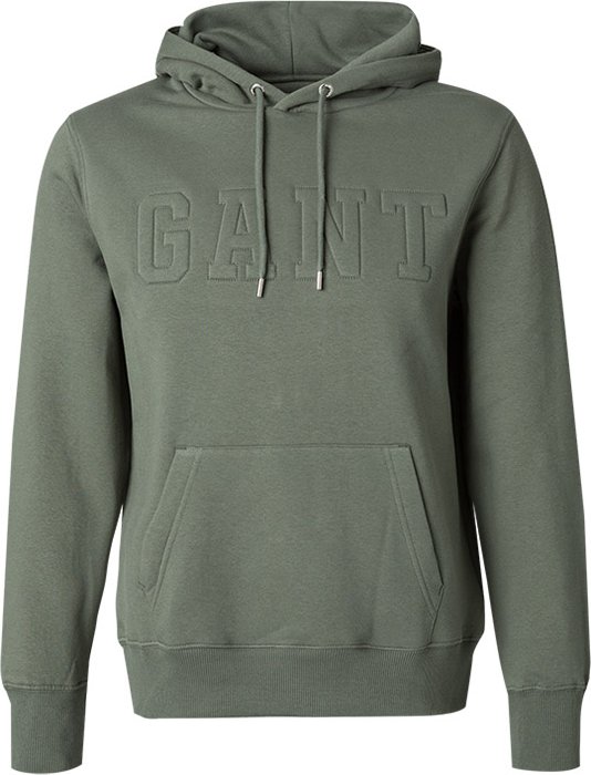 Gant Herren Hoodie grün unifarben