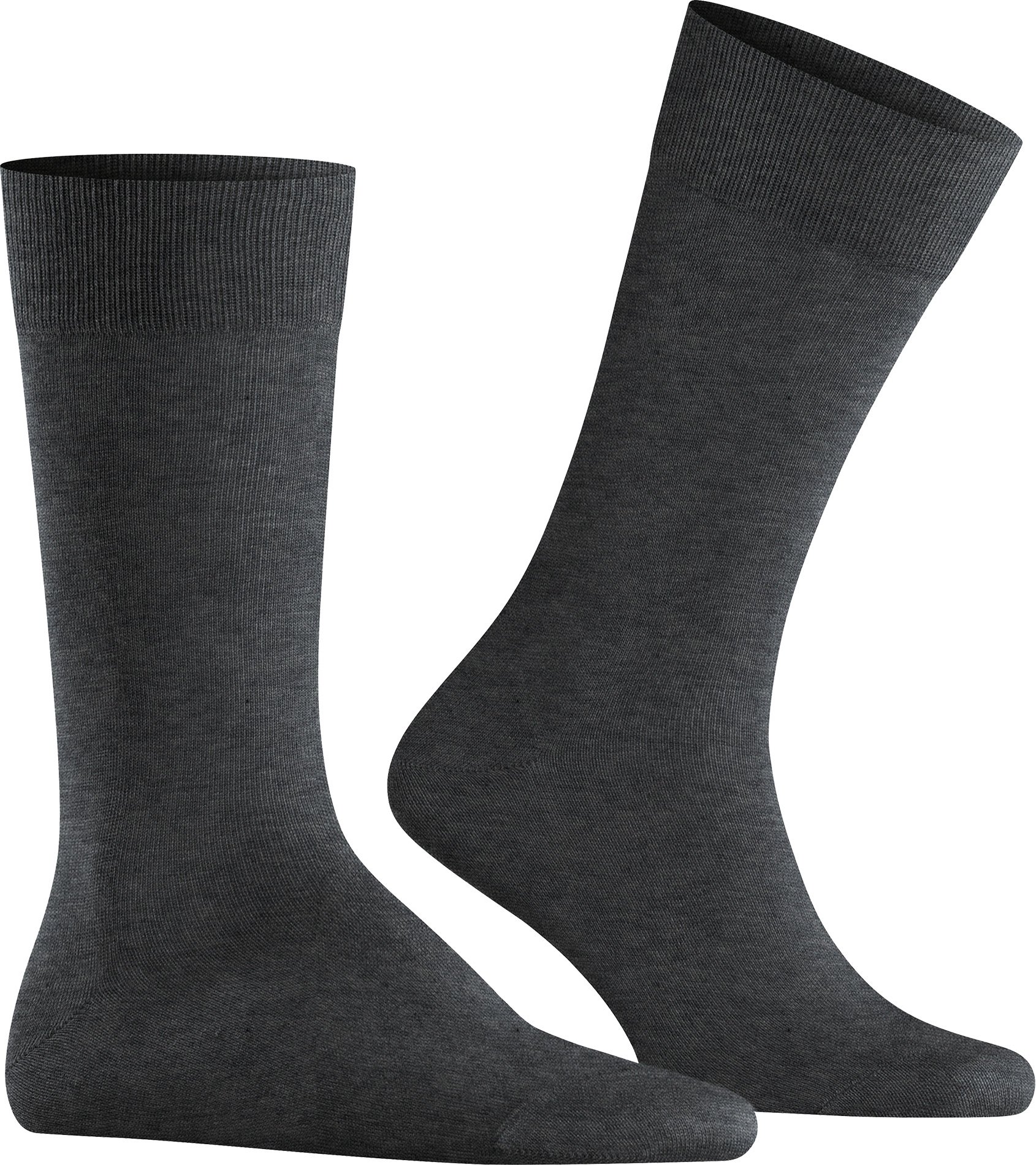 Thumbnail - Burlington Herren Socken grau Baumwolle & Mix unifarben