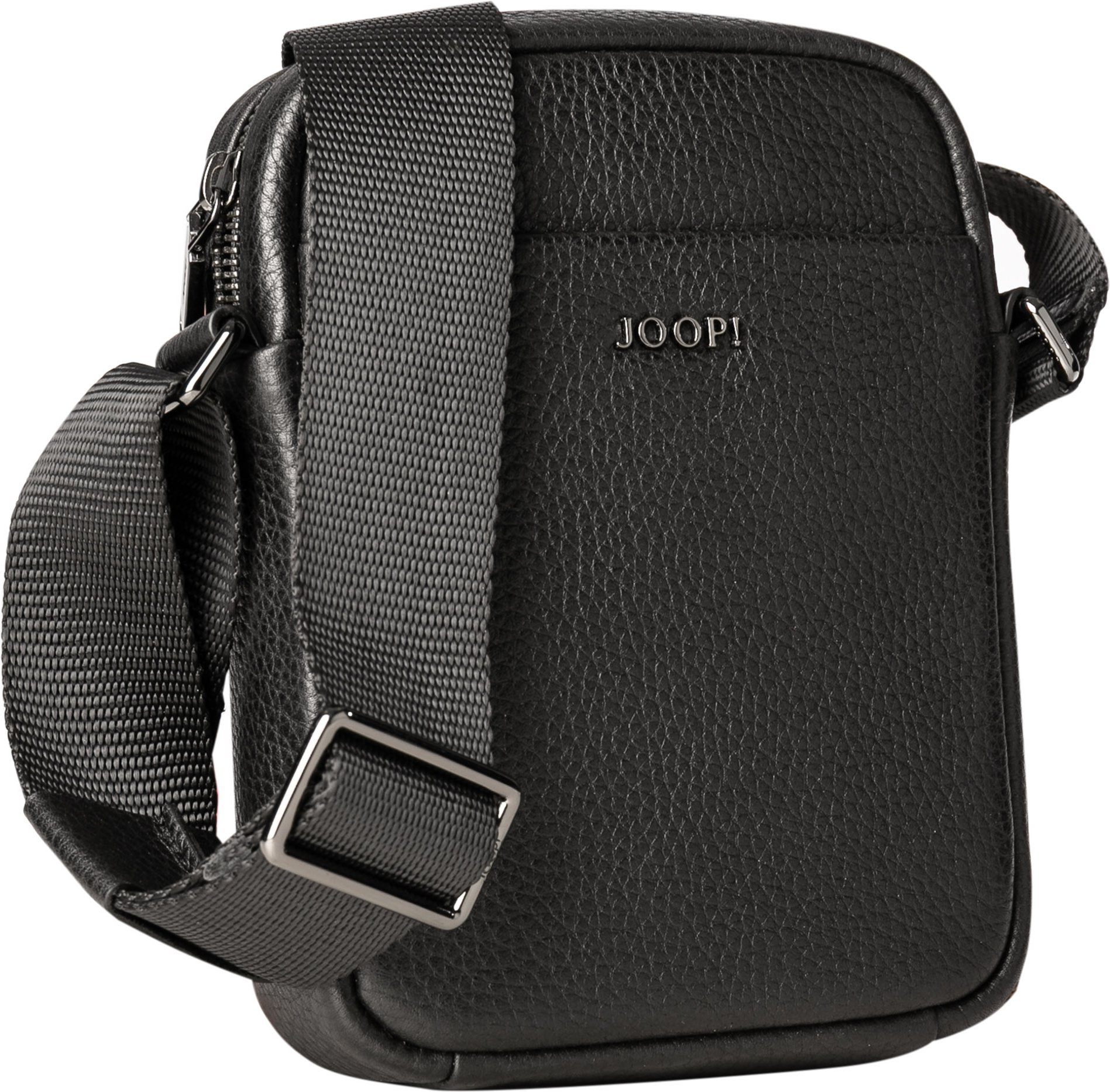 JOOP! Herren Schultertasche schwarz Echtleder