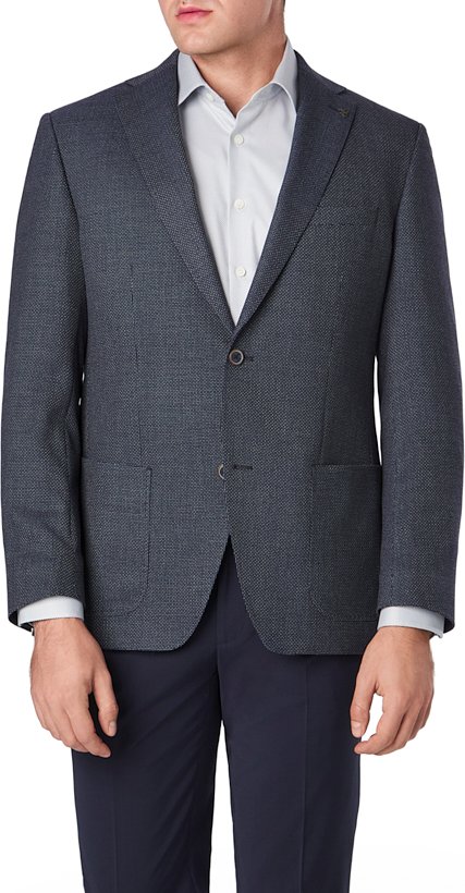 ROY ROBSON Herren Sakkos/Blazer blau gemustert