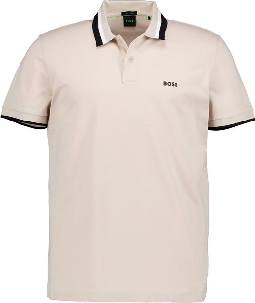 BOSS Green Herren Polo-Shirt beige Slim Fit