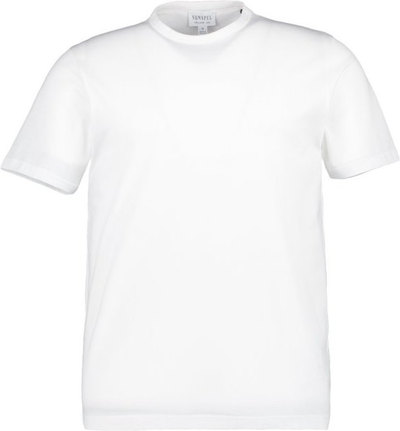 SUNSPEL Herren T-Shirt weiß Reine Baumwolle