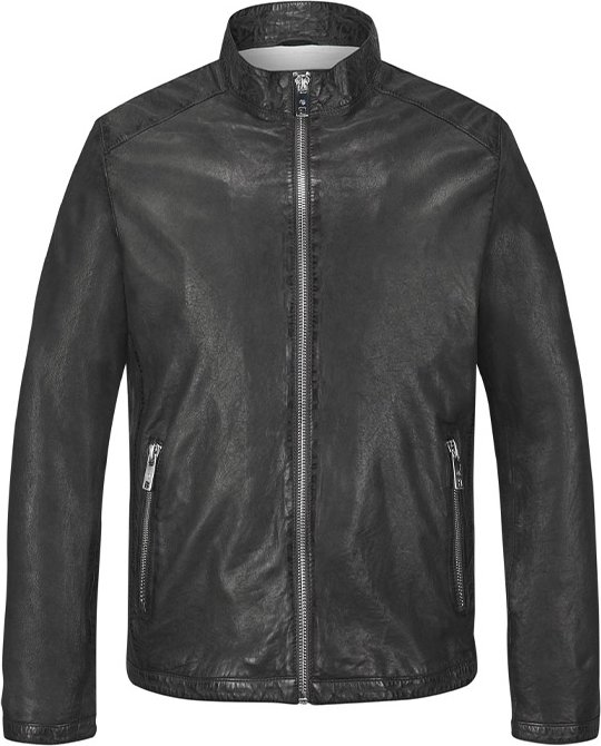 MILESTONE Herren Lederjacke braun, cognac