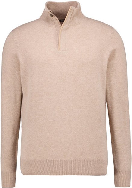 BOGGI MILANO Herren Troyer beige unifarben